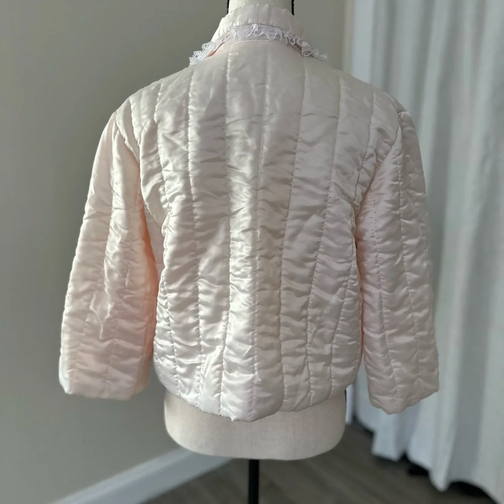 Cropped puff jacket | vintage house coat - Picture 6 of 6